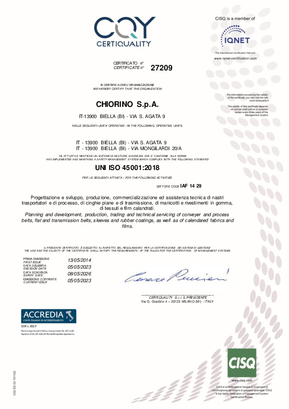 UNI ISO 45001:2018文件预览