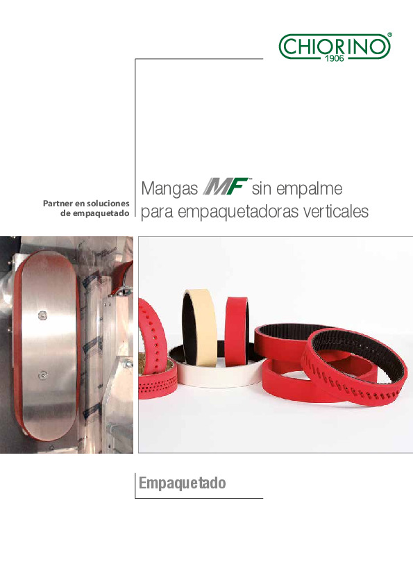 Embalaje - Mangas endless MF para empaquetadoras verticales vista previa del archivo