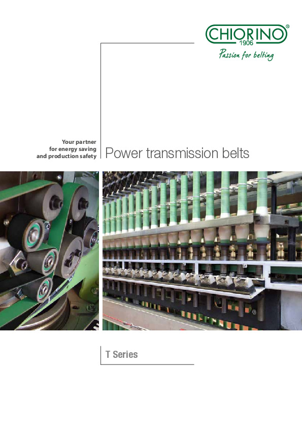 Power transmission belts - T Series podgląd pliku