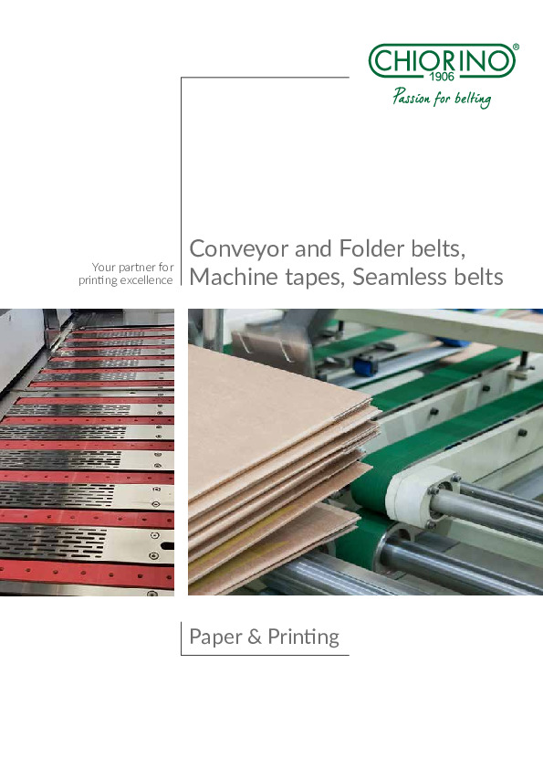 Paper & Printing - Conveyor, folder and feeder belts