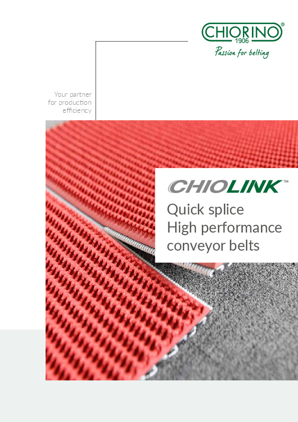 ChioLink™ - Quick splice High performance belts 파일 미리 보기