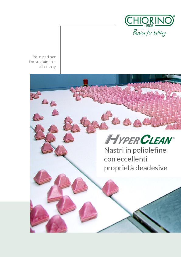 Nastri deadesivi HyperClean® per industria alimentare