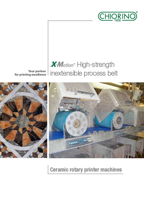 Ceramic - X-Motion® process belts for tile rotary printers