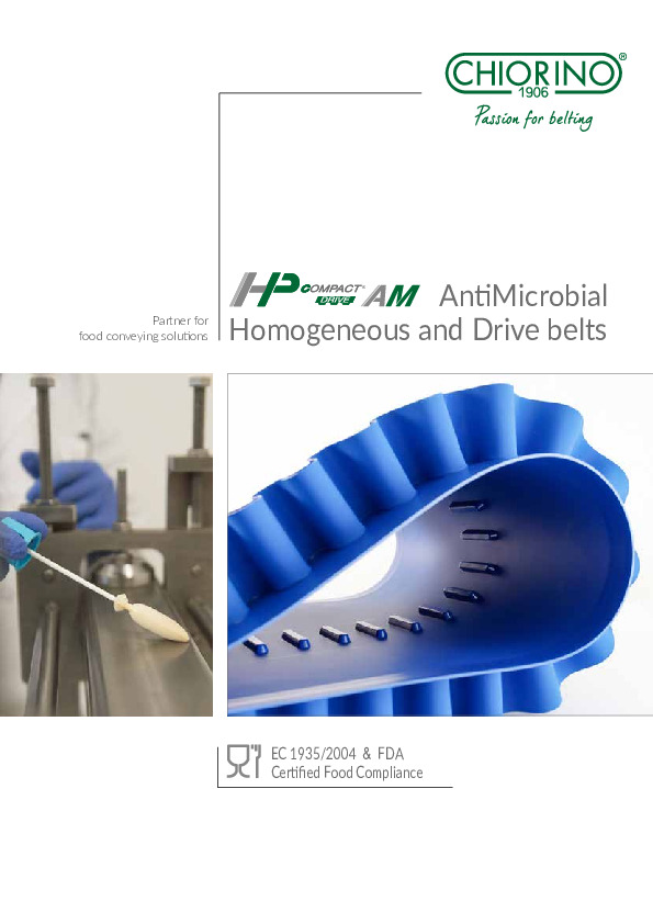 Food - HP Compact Drive® Antimicrobial Homogeneous belts