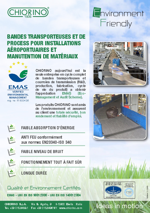 Installations aéroportuaires, manutention de matériaux, automation_postale - Bandes transporteuses et de process aperçu du fichier