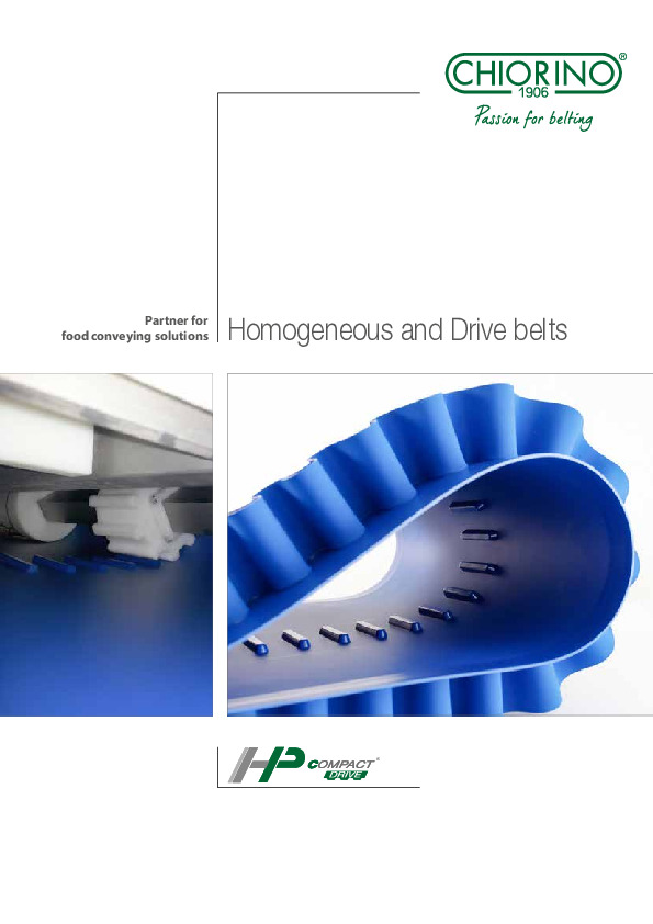 Food - HP Compact Drive® Homogeneous belts