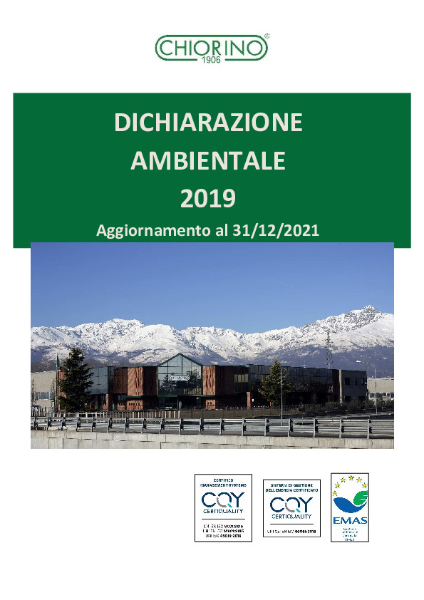EMAS DECLARATION (ITALIAN) file preview