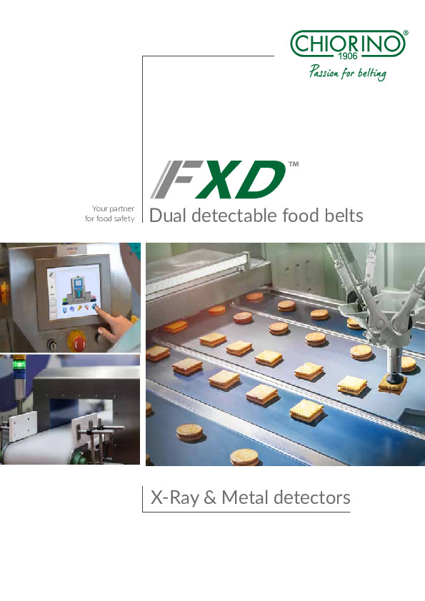 FXD™ X-Ray & Metal detectable food belts vista previa del archivo