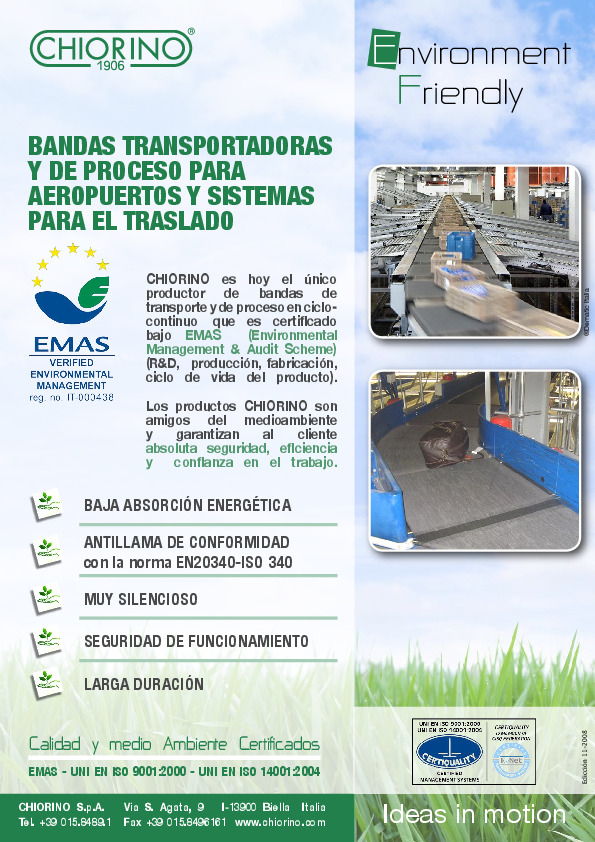 Aeropuertos, sistemas para el traslado de materiales - Bandas transportadoras y de proceso Environment Friendly vista previa del archivo