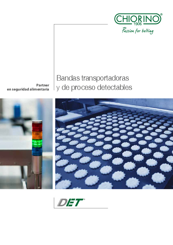 Alimentaria - Bandas transportadoras y de proceso detectables DET®️