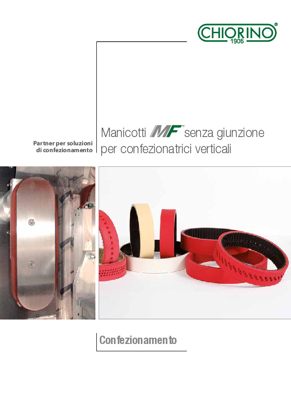 Imballaggio - Manicotti endless MF™ per confezionatrici verticali anteprima